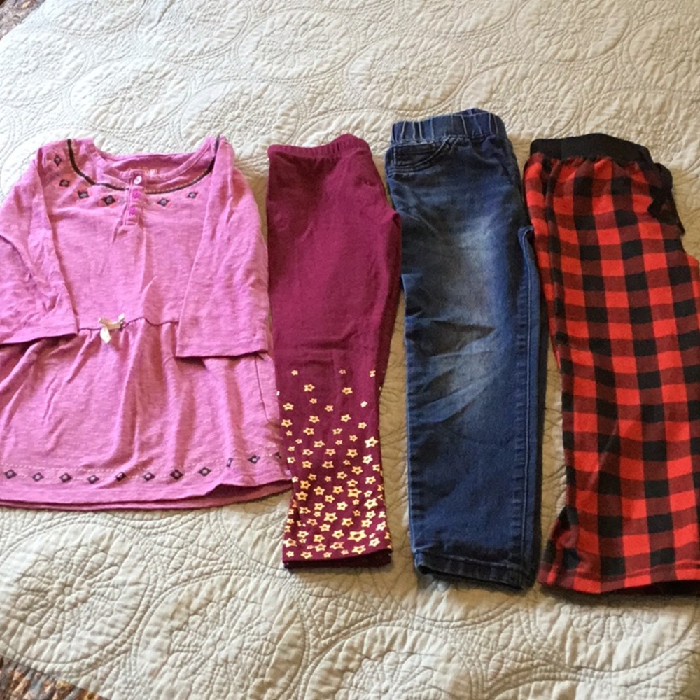 Lot of girls size 5 pants and dress